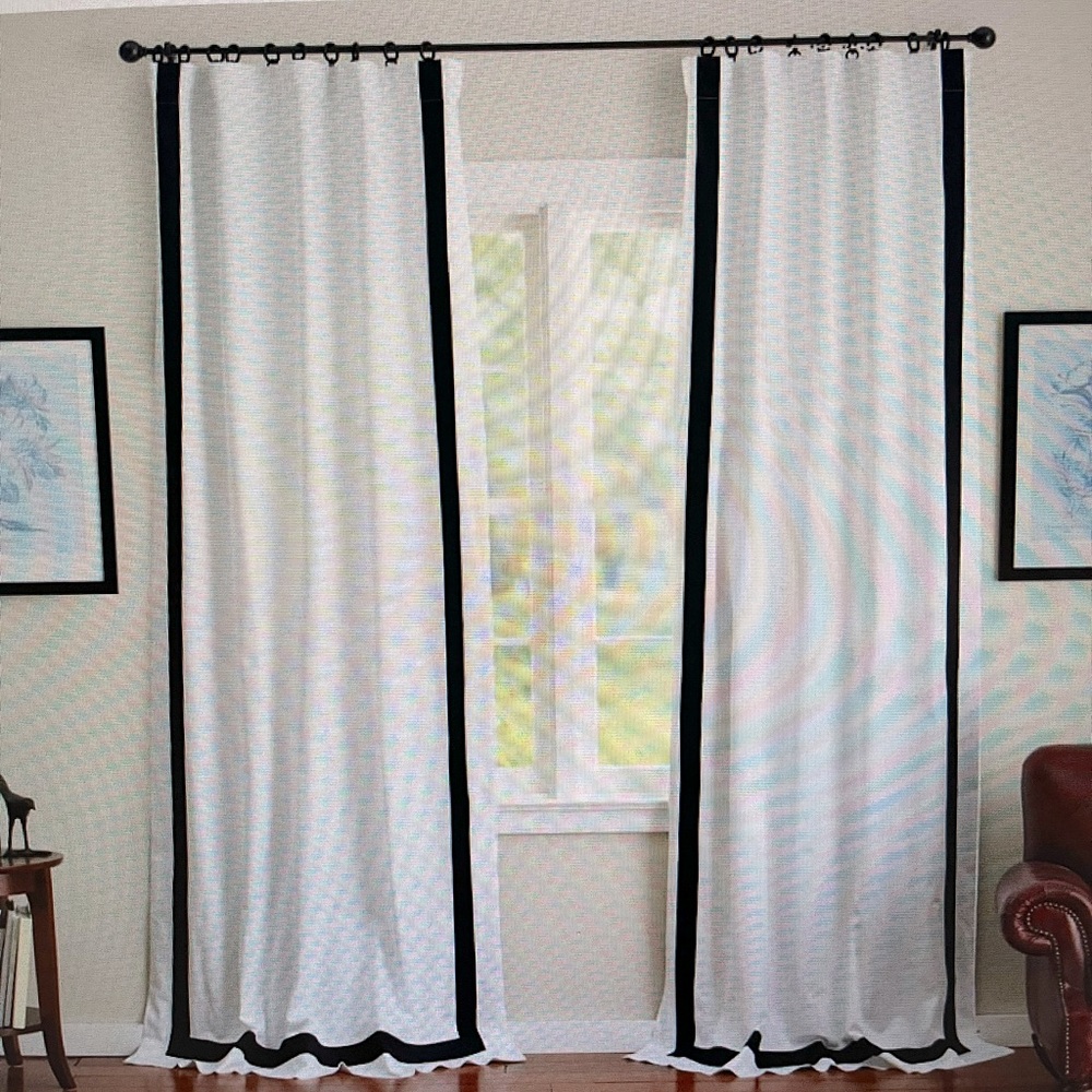 One Pottery Barn Morgan Blackout Curtains 50x84 inch